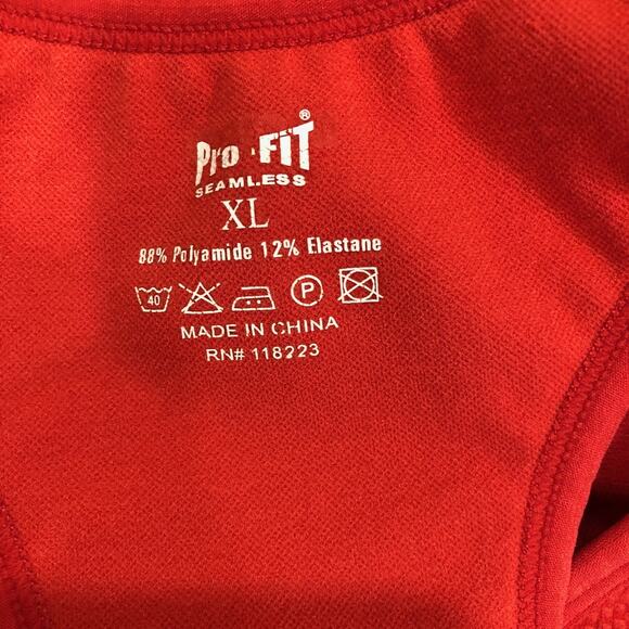 Pro-Fit Coral Orange Sport Athletic Racerback Tank Top Girls XL - Picture 7 of 7